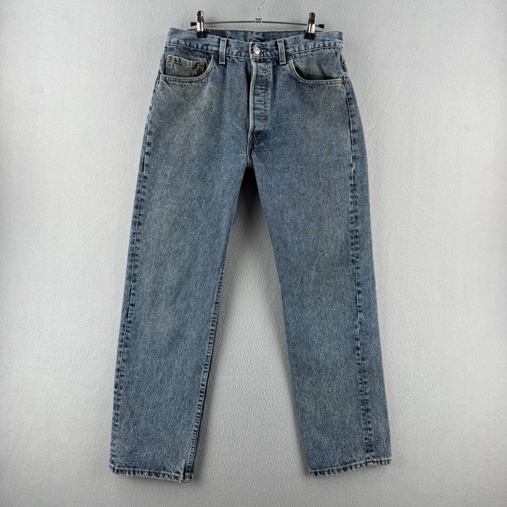 Vintage Levis‎ Jeans Mens 33x30 (Fits 30x28) 501 Straight Denim 90s Made in USA